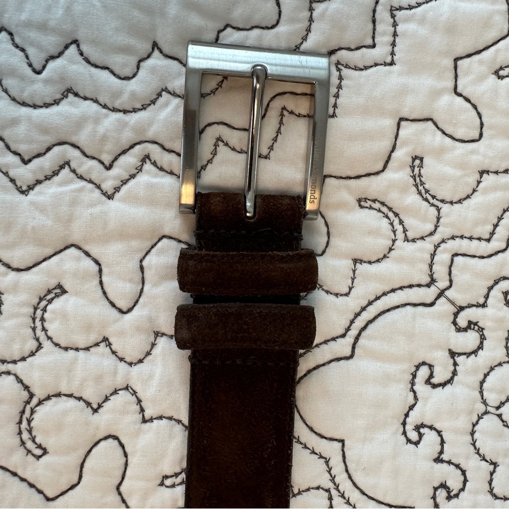 Allen Edmonds Men’s Brown Suede Belt Size 36